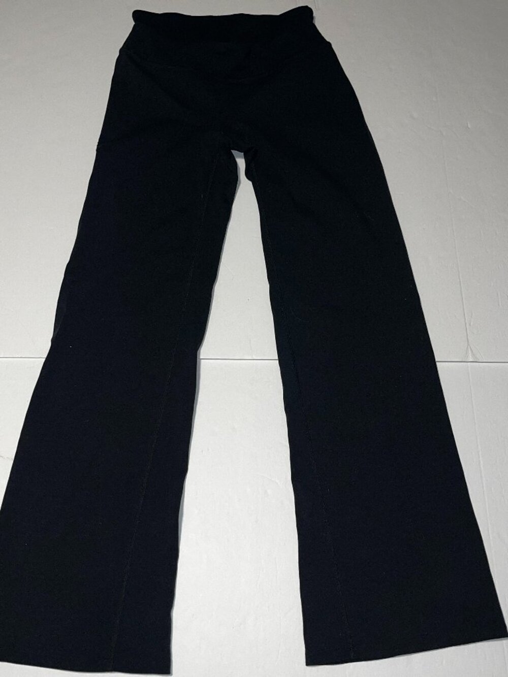 Spanx flared wide leg yoga pants athletic pants black women's large